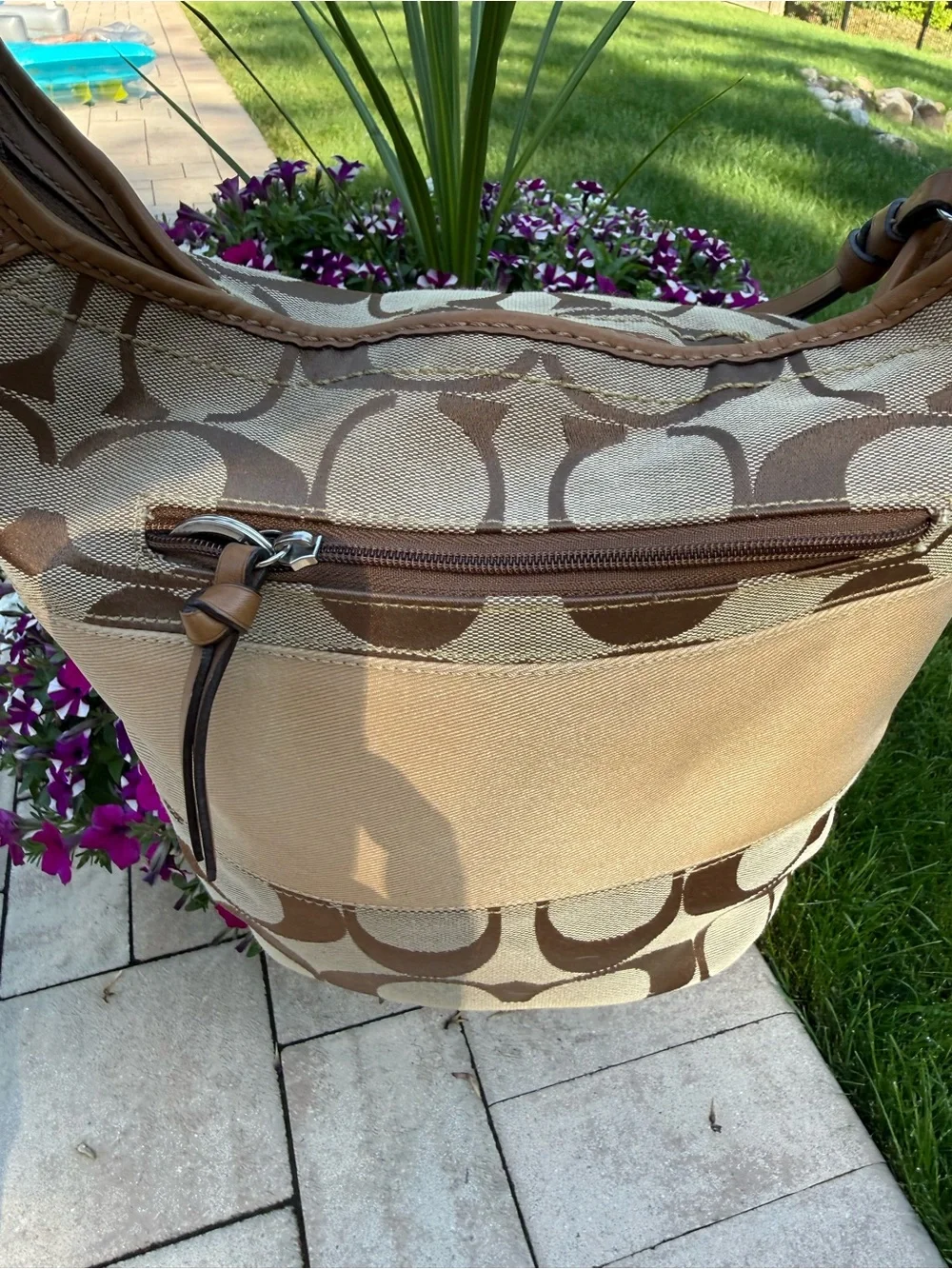 Coach Signature Rugby Shoulder crossbody Bag